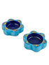 Blue Pottery T-Light Holder Set Of 2 Pcs.